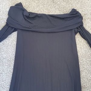 Black off shoulder dress
